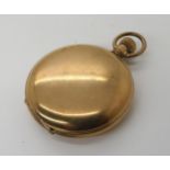 A gold plated Elgin pocket watch,  Condition Report:Available upon request