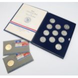 A lot of USA commemorative coin sets with U.S. Mint Uncirculated Coin etc Condition Report:Available