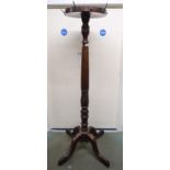 A Victorian mahogany coat stand on quatrefoil base, 185cm high Condition Report:Available upon