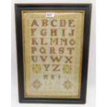 A Victorian sampler and another later example (2) Condition Report:Available upon request