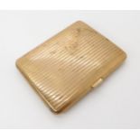 A 9ct gold cigarette case, weight 56.8gms Condition Report:Available upon request