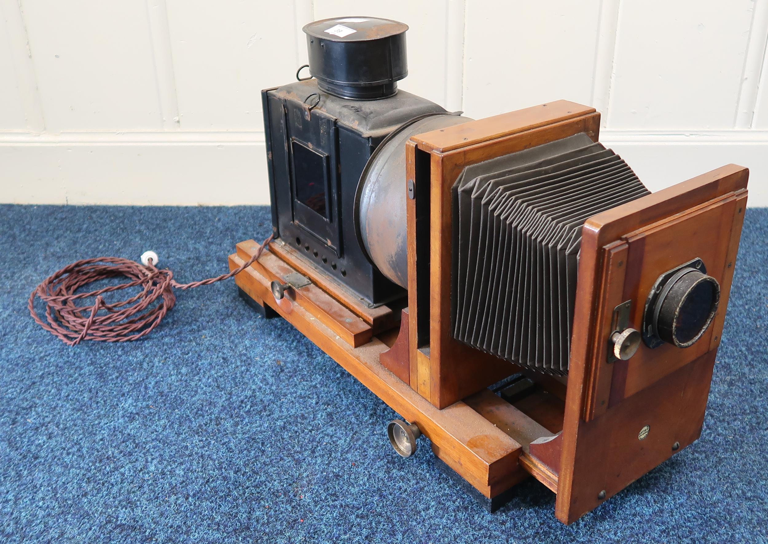 A Victorian oak Thornton Pickard artist enlarger Condition Report:Available upon request