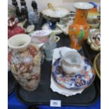 Assorted dishes, a Satsuma vase, Carlton Ware parrot vase etc Condition Report:Not available for