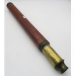 A Dollond London wooden cased telescope the brass draw inscribed Day or Night Condition Report: