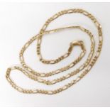 A 9ct gold figaro chain, length 60cm, weight 11.8gms Condition Report:Available upon request