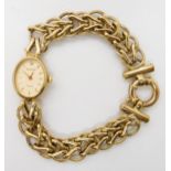 A 9ct gold ladies Accurist watch, weight including mechanism 15.9gms Condition Report:Available upon