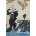 TOYOKUNI III (KUNISADA) Actors, woodblock print, 36 x 24cm Condition Report:Available upon request
