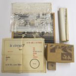 IAN HAMILTON FINLAY CBE (SCOTTISH 1925-2006) Eastview, miniature poem, paper and metal pins, 33+