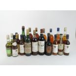 A COLLECTION OF RED & WHITE WINE and other alcohol including Chateau Chasse-Spleen 1986, Chateau