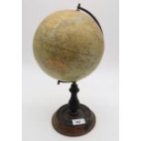 PHILIPS 8 - INCH BRITISH EMPIRE GLOBE Pollock & Stewart, Glasgow, 37cm high Condition Report: