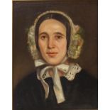 BRITISH SCHOOL Portrait head and shoulders, oil on canvas, 47 x 37cm Condition Report:Available upon