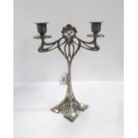 An Art Nouveau style candlestick Condition Report:Available upon request
