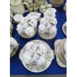 A Royal Albert Brigadoon pattern teaset  Condition Report:Available upon request