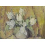 SCOTTISH SCHOOL Tulips in a vase, oil, on board, 34 x 44cm, and three others (4) Condition Report: