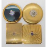 Three RAF powder compacts, together with a Scots Guards compact Condition Report:Not available for
