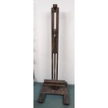 An early 20th century pine freestanding easel, 188cm high Condition Report:Available upon request