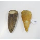 A flint axe head and another Condition Report:Available upon request