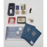 GB Various denominations National Service Medal 1939 - 1960, WWI War medal, Condition Report: