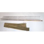 FOUR PIECE SALMON FISHING ROD Somers & Son, Aberdeen Condition Report:Available upon request