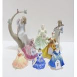 Assorted figures including Coalport, Royal Doulton and Nao Condition Report:Available upon request