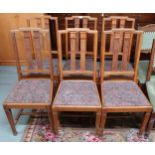 A lot of six 20th century oak dining chairs (6) Condition Report:Available upon request