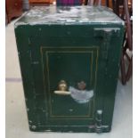 An early 20th century cast iron safe (with keys), 86cm high x 48cm wide x 50cm deep Condition