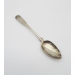 A Scottish provincial silver spoon, in the fiddle and shell pattern, by Robert Keay, Perth,