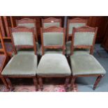 A lot of six late Victorian oak dining chairs (6) Condition Report:Available upon request