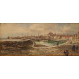 CHARLES BLATHERWICK MacDuff, signed, watercolour, 29 x 69cm Condition Report:Available upon request