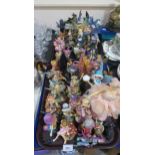 A collection of fairy figures including Leonardo, Faerie Glen, Nemesis Now and others Condition