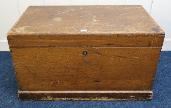 A Victorian pine blanket chest Condition Report:Available upon request