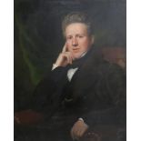 AFTER ANDREW GEDDES Mr Pagan, seated and wearing a black suit and silk cravat, oil on canvas, 90 x