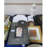 Classical plaster plaques, and figure and assorted other items Condition Report:Not available for