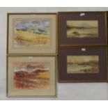 EIGHT VARIOUS PICTURES comprising;watercolours and prints (8) Condition Report:Available upon