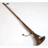 COPPER POST HORN in two sections, 94cm long Condition Report:Available upon request