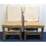 A pair of 20th century Gothic style hall chairs (2) Condition Report:Available upon request
