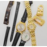 Three ladies fashion watches Condition Report:Not available for this lot.
