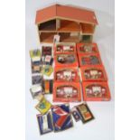 A vintage Lundby Dolls house complete with a quantity of boxed dolls house furniture including