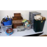 A mixed lot to contain upholstery tools, fabric etc Condition Report:Available upon request
