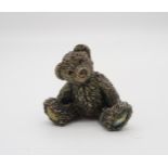 A loaded silver model of a teddy bear, by Country Artists Birmingham 1994 Condition Report:Available