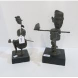 Two musical themed sculptures Condition Report:Available upon request