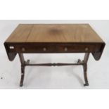 A 20th century mahogany sofa table Condition Report:Available upon request