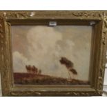 WILLIAM LONGSTAFF Ploughing, signed, oil on canvas, 40 x 48cm Condition Report:Available upon