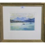 AFTER CADELL Boat at anchor in a bay, signed, watercolour, 17 x 25cm Condition Report:Available upon