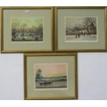 HELEN BRADLEY (BRITISH 1900-1979) SPRING; SUMMER; WINTER Print multiples, signed in graphite, 22 x