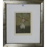 JOE DAVIE (BRITISH CONTEMPORARY) THE CARRIER  x Mixed media print, signed lower right, titled,