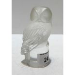 A Lalique model of an owl Condition Report:Available upon request