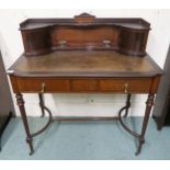 A 20th century mahogany Warings ladies writing desk, 100cm high x 91cm wide x 53cm deep Condition