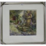 W.G.MORTON Summer in the garden, signed, watercolour, 40 x 43cm and three others (4) Condition