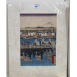 A collection of Japanese and Chinese prints and watercolours Condition Report:Not available for this